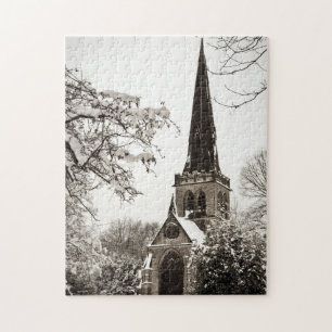 Wentworth Church in the Snow Jigsaw Puzzle