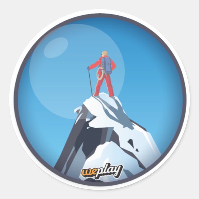 Weplay Props Series 1 - Big Effort Classic Round Sticker (Front)