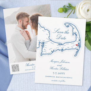 Wequassett Resort Cape Cod Wedding QR code Save The Date