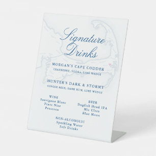 Wequassett Resort Signature Drinks Sign Cape Cod
