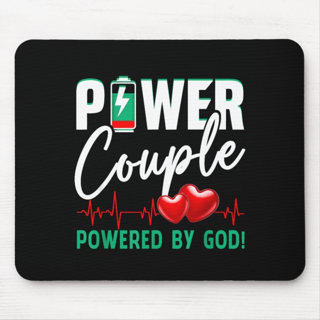 Wer Couple Wered-by God Christian Couples Valentin Mouse Pad (Front)