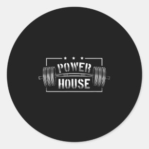 Wer House Gym Motivation Bold Statement  Classic Round Sticker