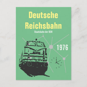 Werbedesign Deutsche Reichsbahn DDR Postcard