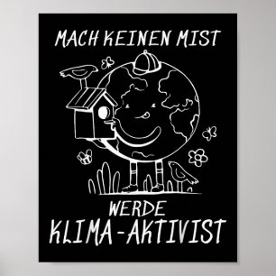 Werde Klimaaktivist Climate Earth Global Warming Poster