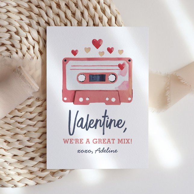 We're a Great Mix Cassette Tape Valentines Day Card (Creator Uploaded)