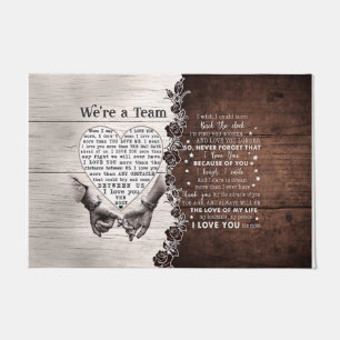 We're A Team Doormat, Lovely Quotes Doormat