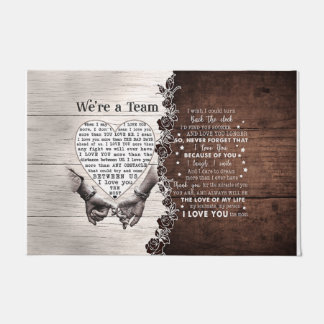 We're A Team Doormat, Lovely Quotes Doormat