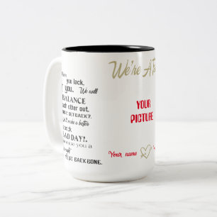 We're A Team, Wedding Anniversary Gift, Wedding Two-Tone Coffee Mug
