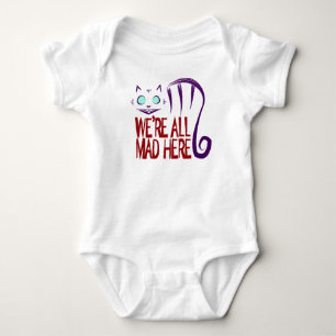 We're All Mad Here Baby Bodysuit