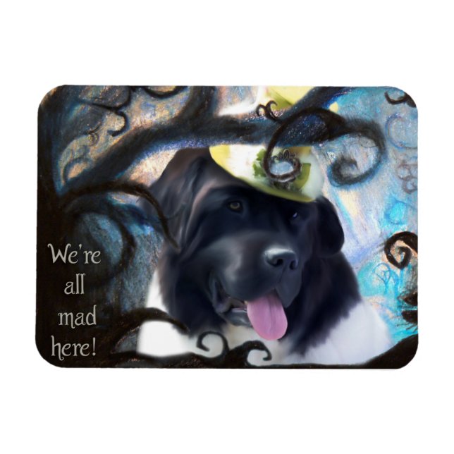 We're all mad here bramble magnet (Horizontal)