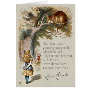 We're all mad here CC0005 Alice Cheshire cat