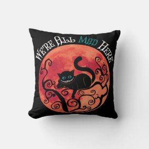 We're All Mad Here - Cheshire Cat Full Moon Cushion