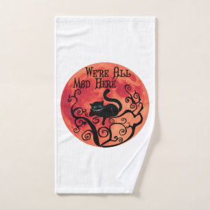 We're All Mad Here - Cheshire Cat Hand Towel