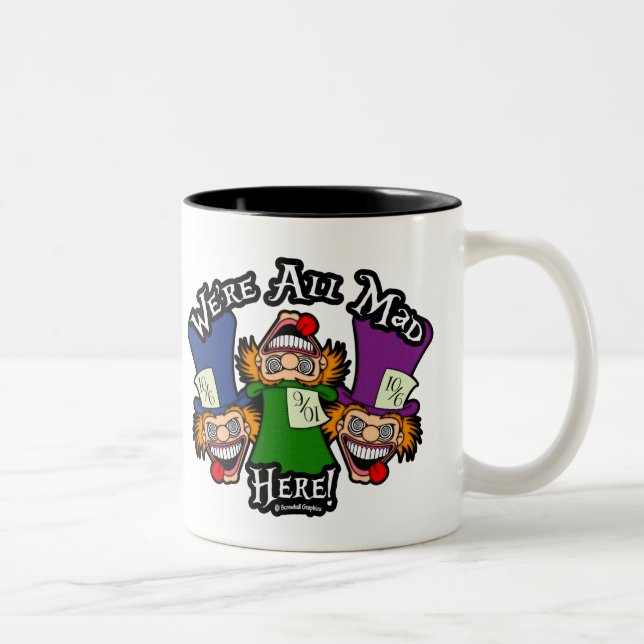 We're All Mad Here! Coffee Cup (Right)