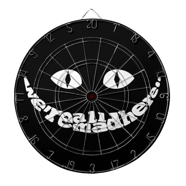 We're All Mad Here Dart Board (Front)