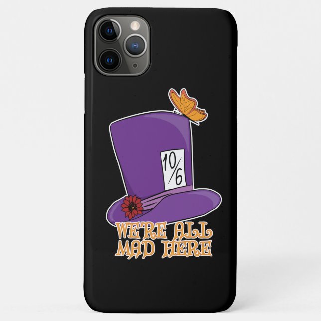 We're All Mad Here - Mad Hatter Hat Case-Mate iPhone Case (Back)