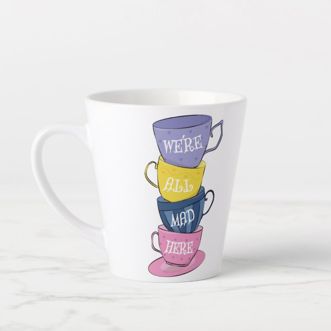 We're All Mad Here - Mad Tea Party Cups (Left)