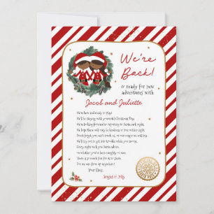 We're Back Elf Letter Invitation