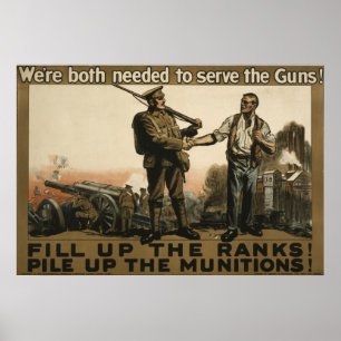 We're both needed to serve the Guns! Poster