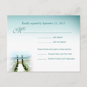 We're Doing It On The Beach RSVP Response Card