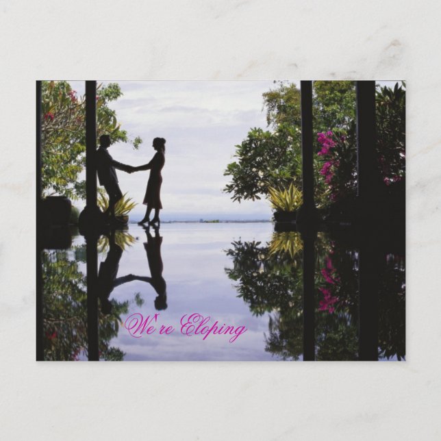 We're Eloping Announcement Postcard (Front)