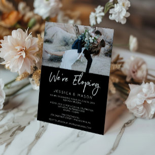 We're Eloping Handwritten Invite Announcement