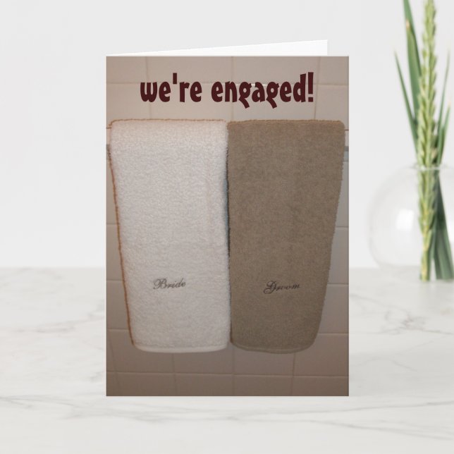 "we're engaged!" announcement (Front)