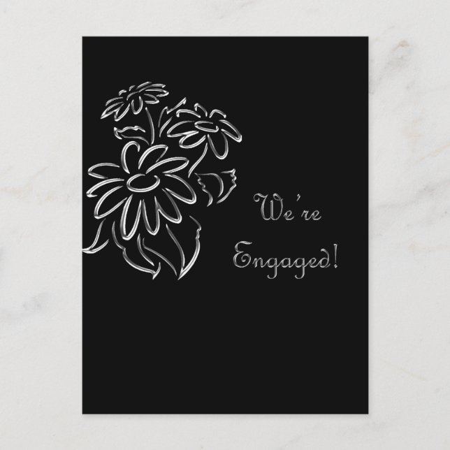 we're engaged announcement postcard (Front)