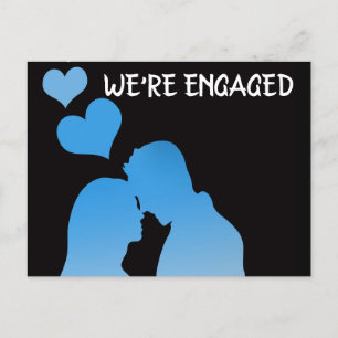 WE'RE ENGAGED ANNOUNCEMENT POSTCARDS