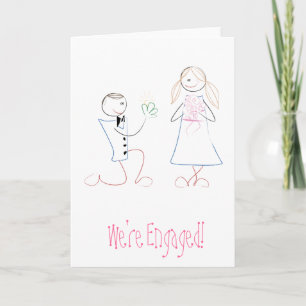 "We're Engaged!" Greeting card