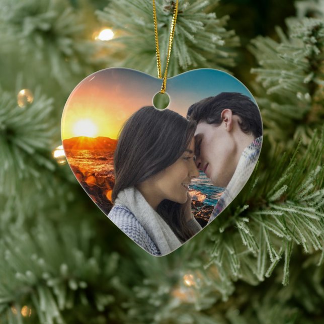 We're Engaged Personalized Ornament Heart Keepsake (Tree)