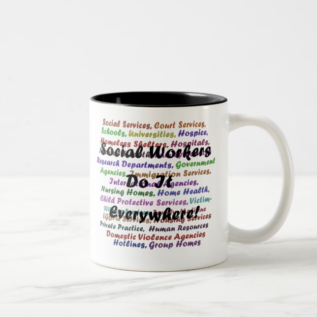 We're Everywhere! Two-Tone Coffee Mug (Right)