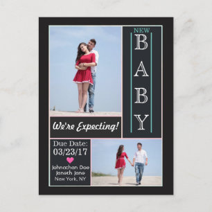 We're Expecting Announcement Postcard