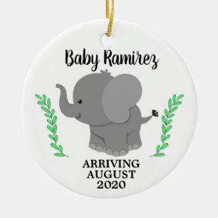 We're Expecting Baby Announcement Ceramic Ornament
