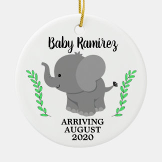 We're Expecting Baby Announcement Ceramic Ornament