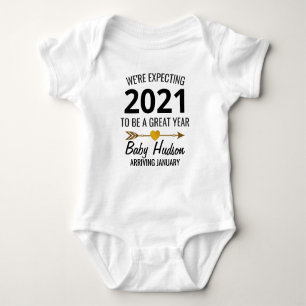 We're Expecting Baby Reveal Baby Bodysuit