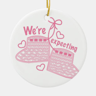Were Expecting Ceramic Tree Decoration