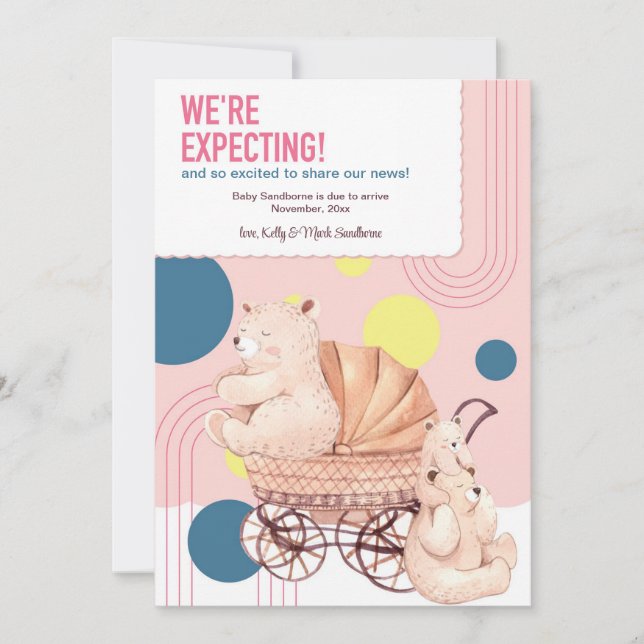 We're Expecting Pregnancy Announcement (Front)