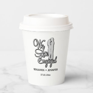 We're Getting Engaged Personalised Wedding Shower Paper Cups