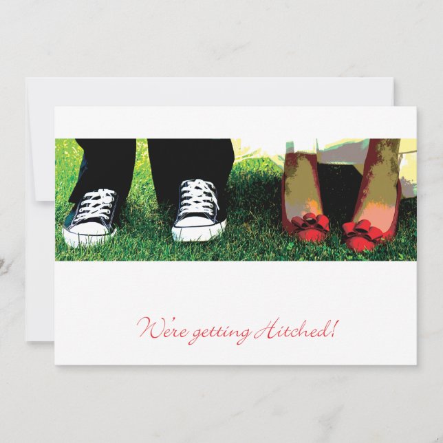 We're getting Hitched Invite (Front)