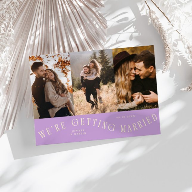 We're Getting Married Multi Photo Wisteria Save The Date (Creator Uploaded)