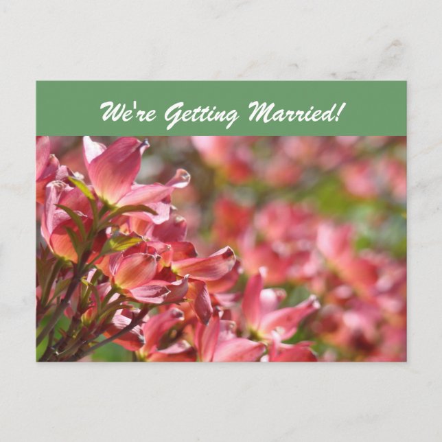 We're Getting Married! postcards Save the Date (Front)