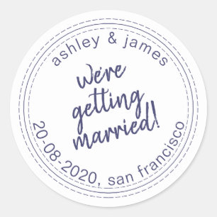 We're Getting Married Save the Date Envelope Seal