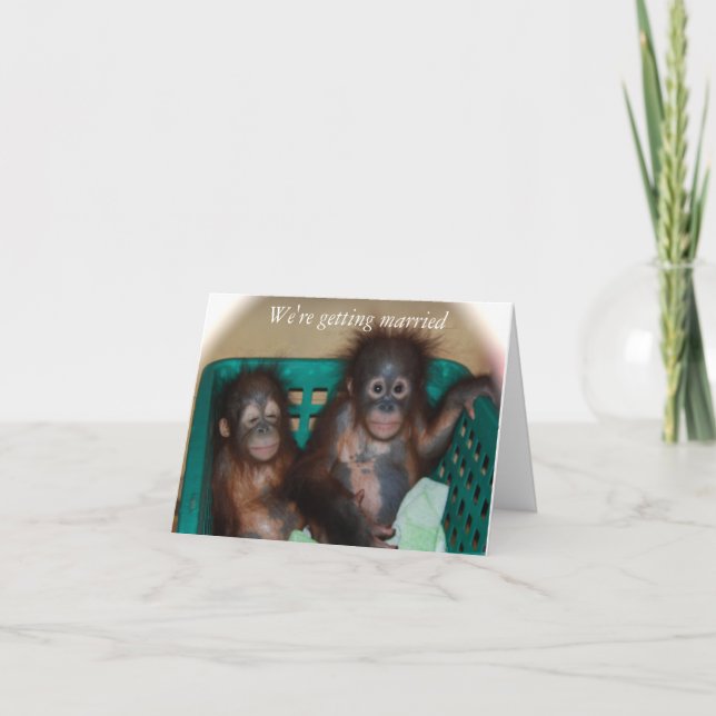 We're Getting Married Sweet and Whimsical Announcement (Front)