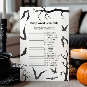 We're Going Batty Halloween Word Scramble Game
