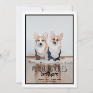 We're going to be BIG brothers/sisters! Invitation