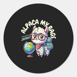 We're Going To Japan! Funny Group Japanese Classic Round Sticker