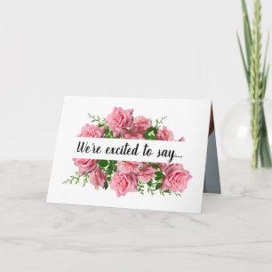 We're Having a Baby Pregnancy Announcement Card