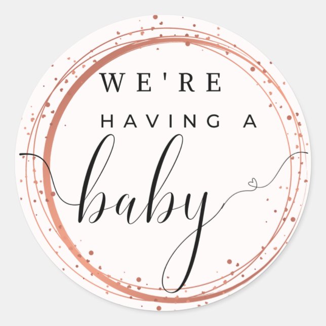 We're Having A Baby Stickers (Front)