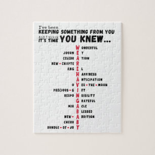 We're Having A Baby - Unique Baby Reveal  Jigsaw Puzzle